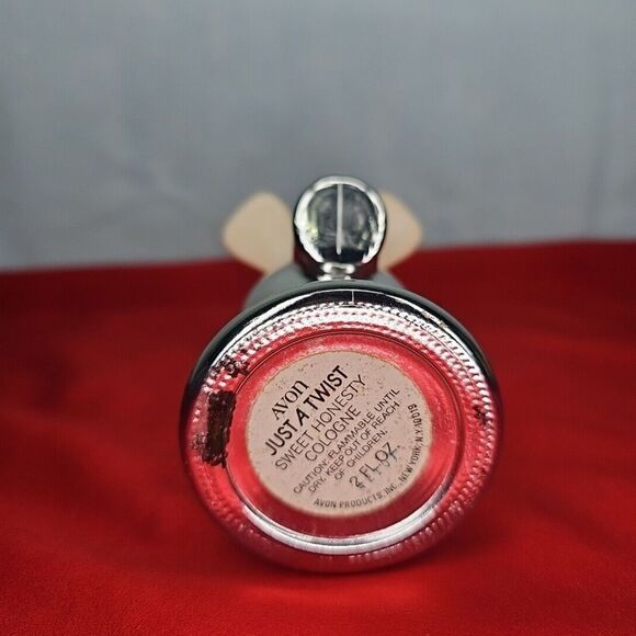 Avon Faucet Cologne Bottle Just A Twist Sweet Honesty VTG Silver Color Not Full - Picture 10 of 15